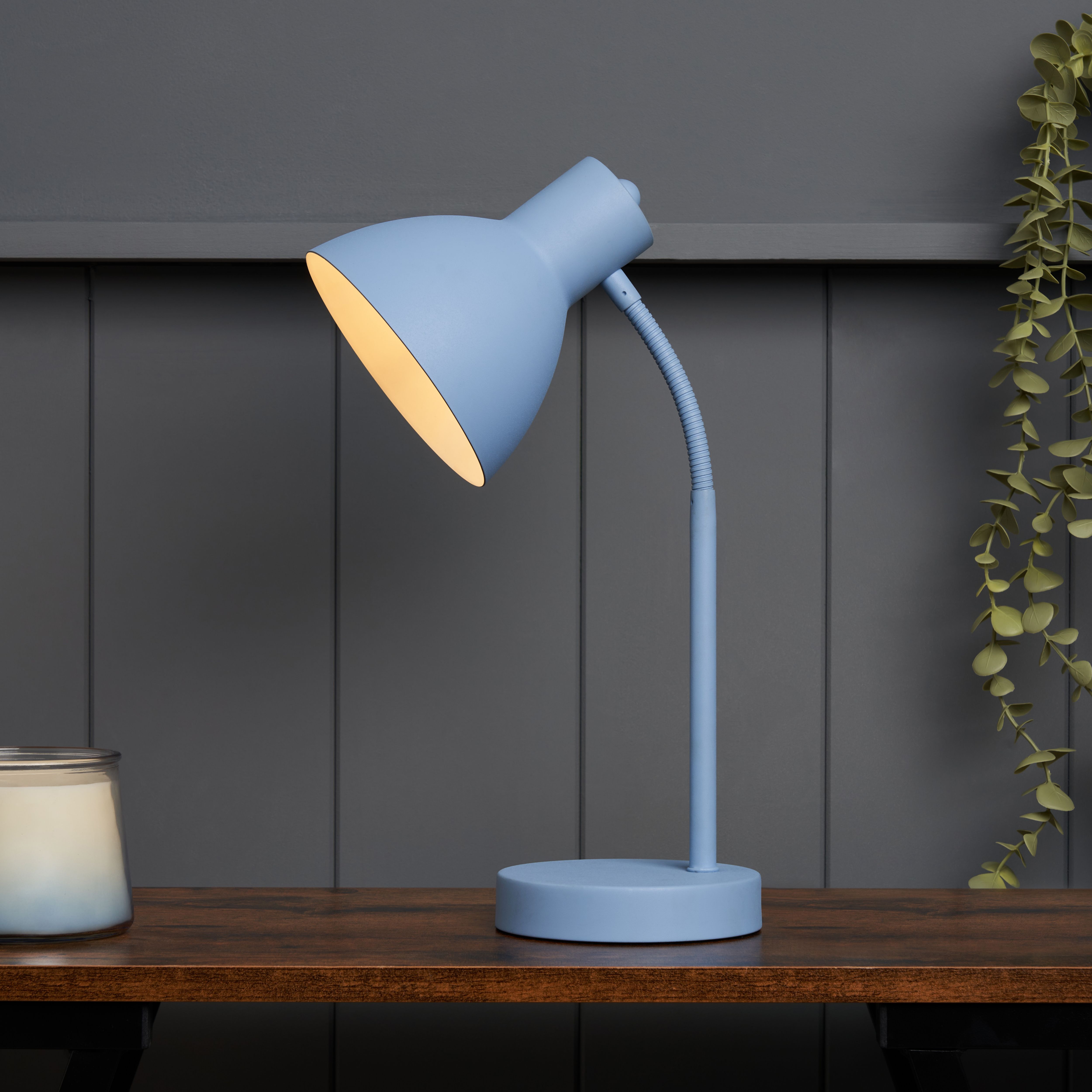 Inlight Tripp Conical Matt Powder Blue Desk lamp
