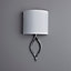 Inlight Truly White Chrome effect Wall light