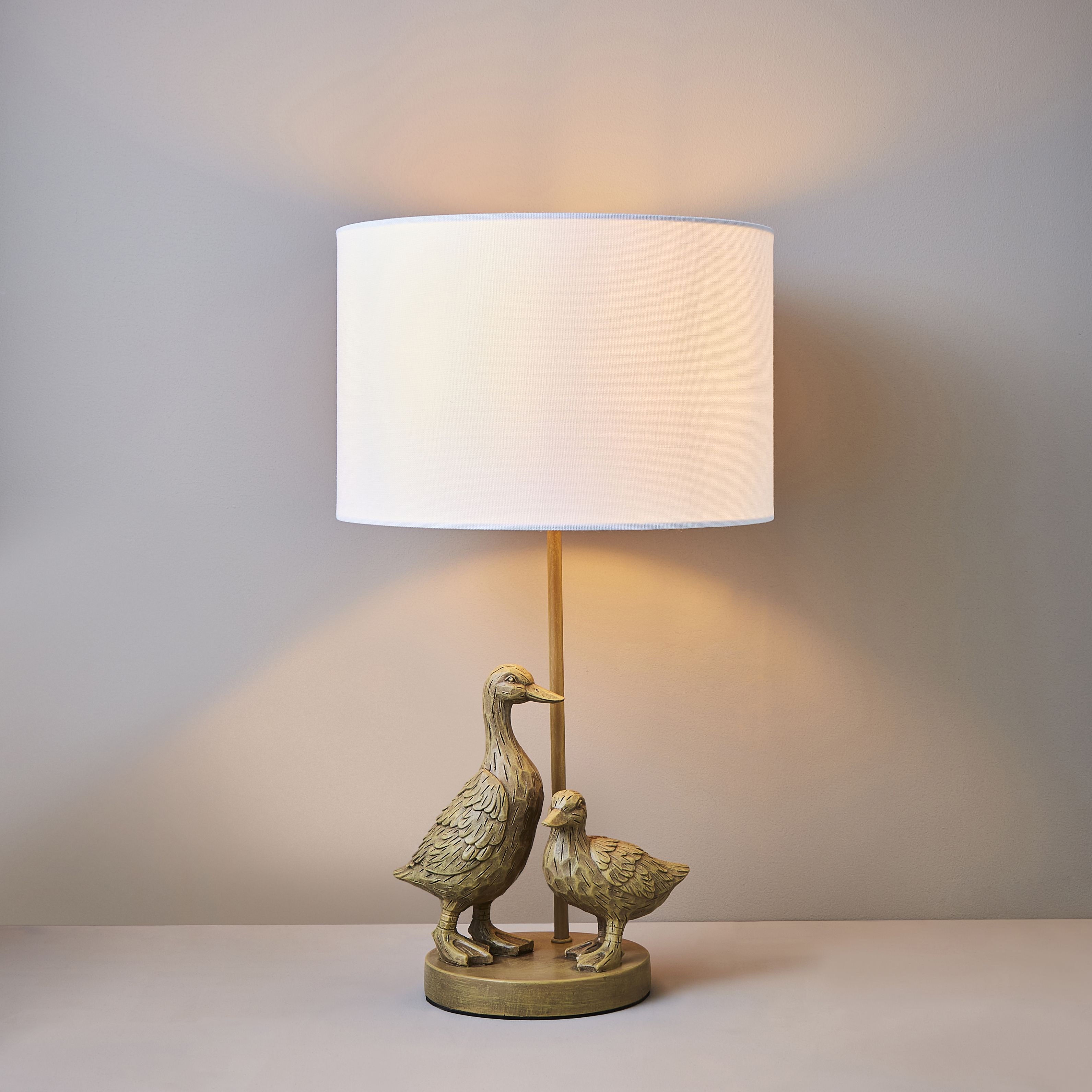 Inlight Yeta Duck Matt Neutral Round Table lamp
