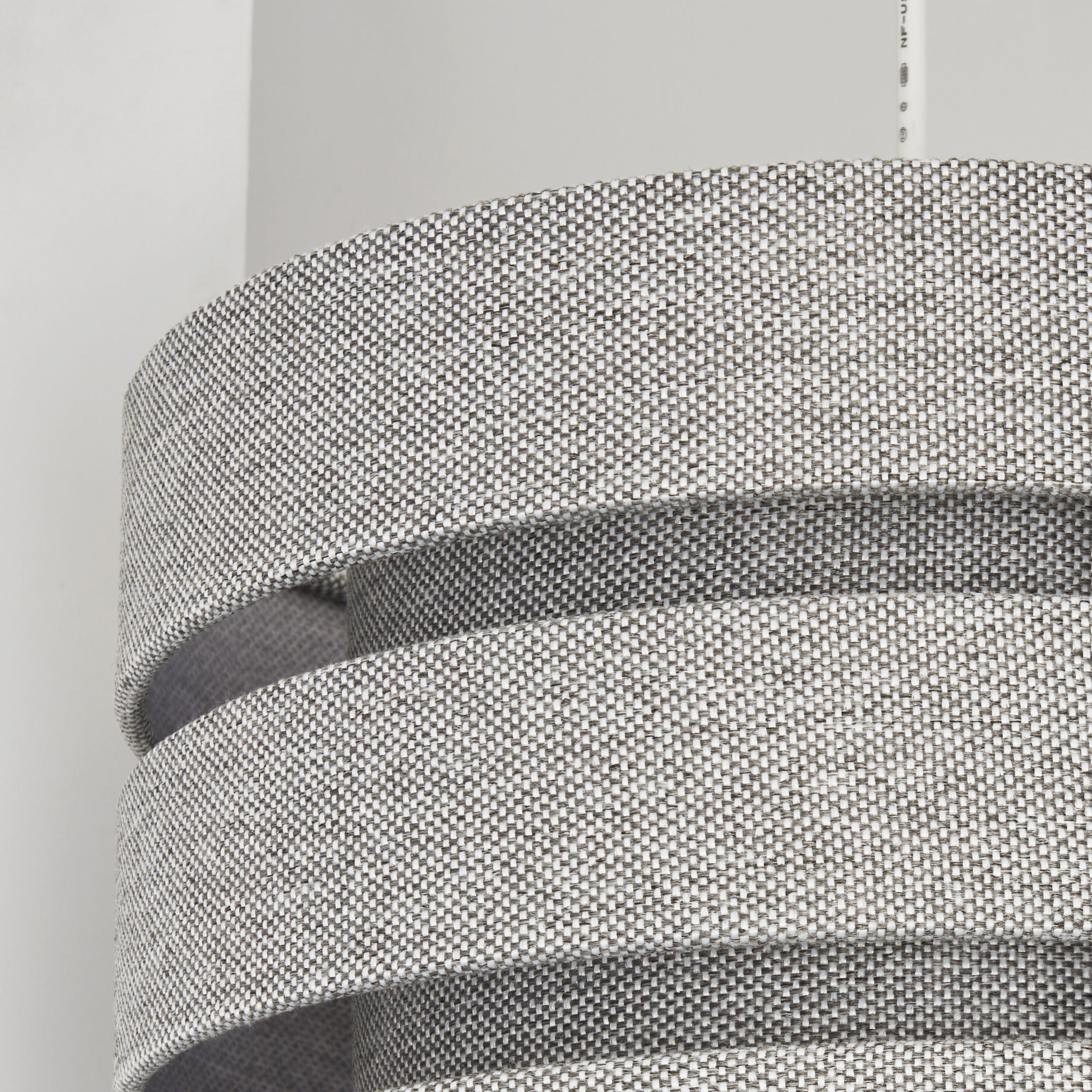 Inlight Yurt Grey Woven effect Mini Trio Cylinder Light shade (D)28cm