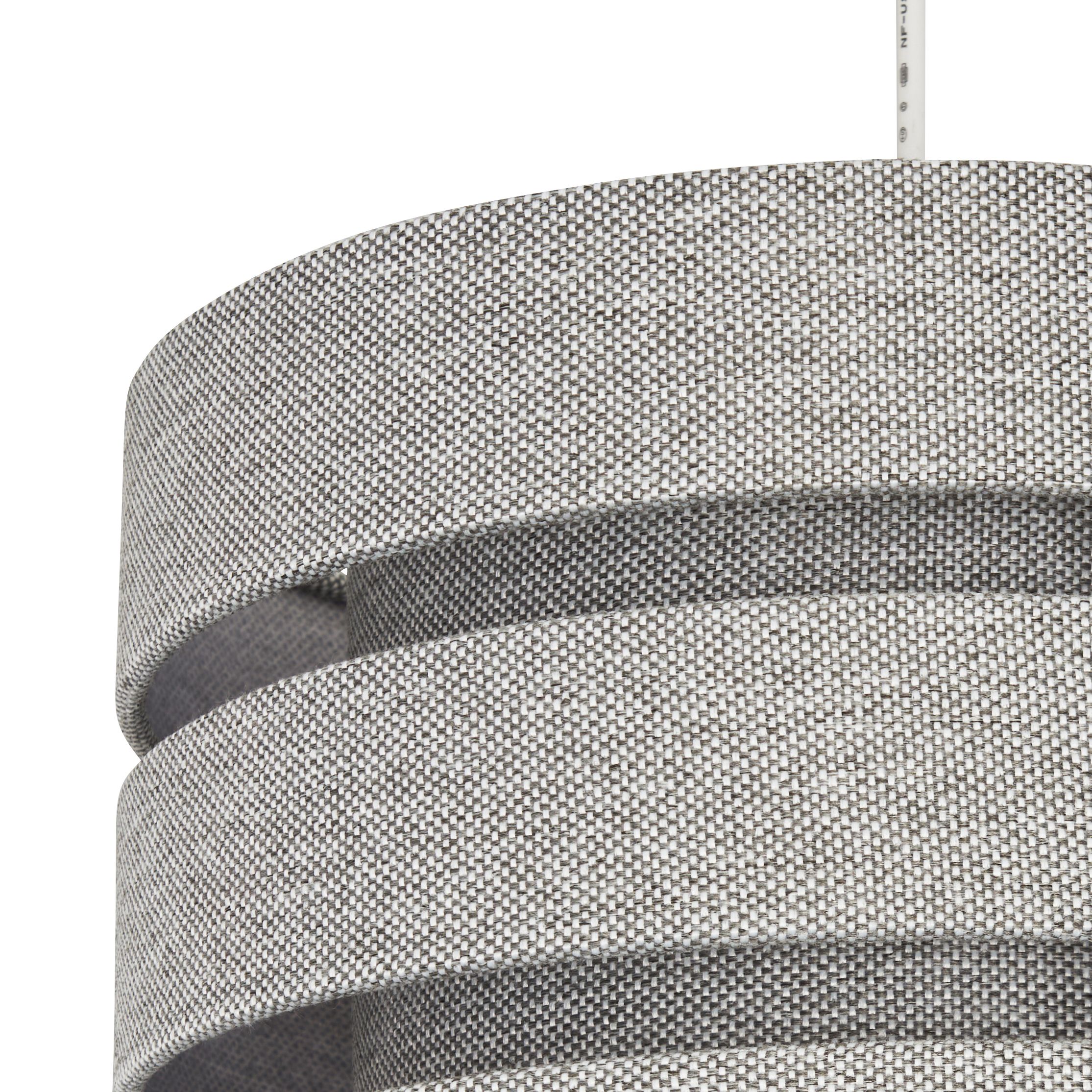 Inlight Yurt Grey Woven effect Mini Trio Cylinder Light shade (D)28cm
