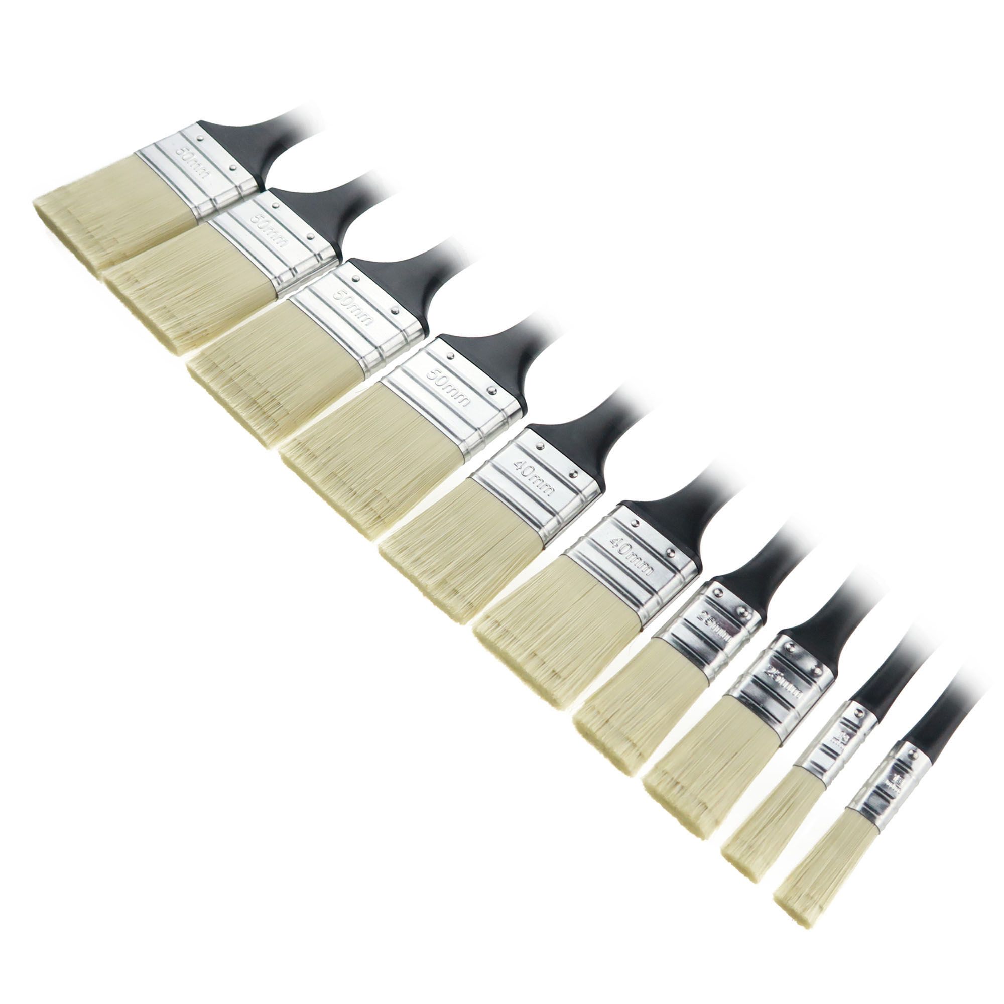 Interior & exterior Doors, skirting boards & window frames Paint brush, Set of 10