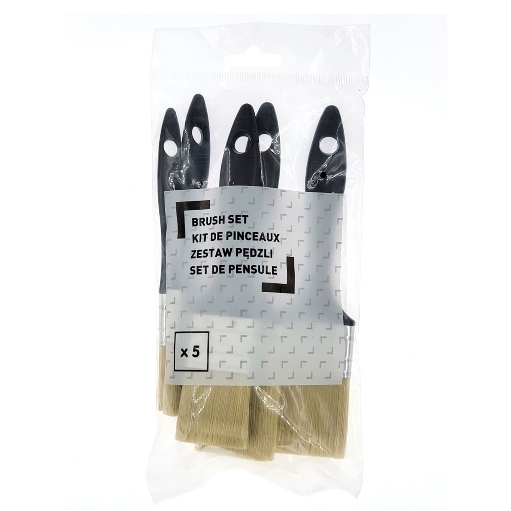 Interior & exterior Doors, skirting boards & window frames Paint brush, Set of 5