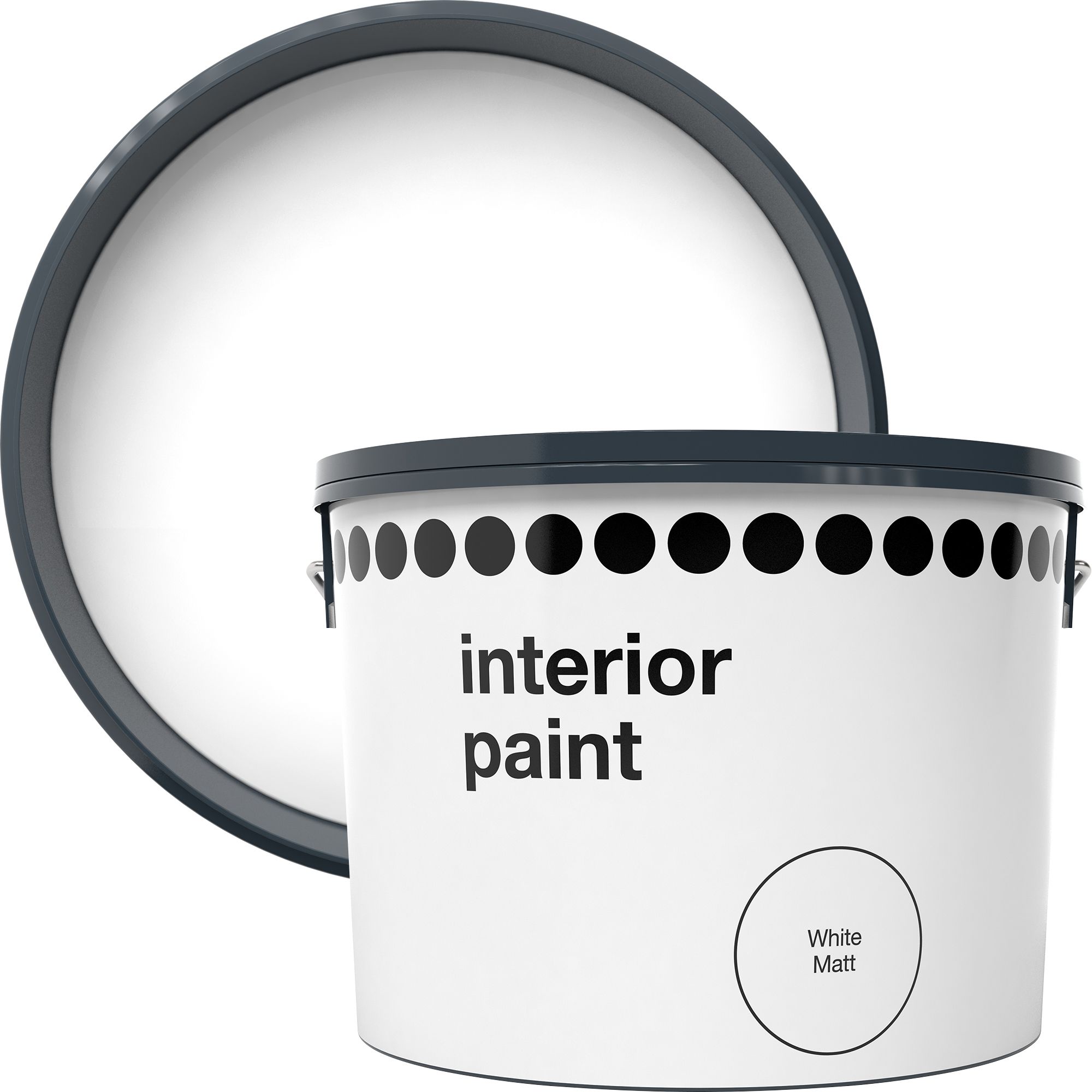 Buy Interior Walls & Ceilings White Vinyl matt Emulsion paint, 10L ...