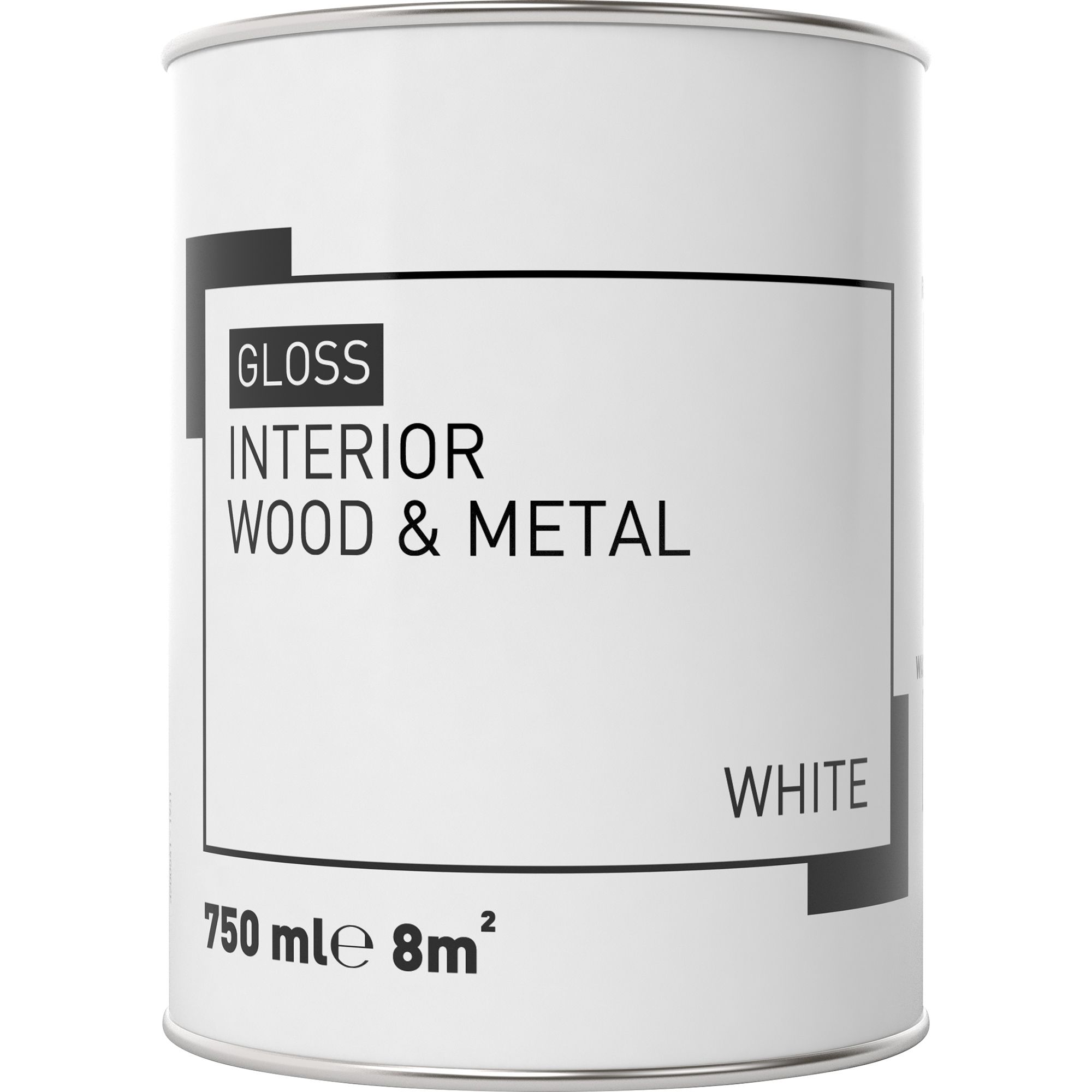 Dulux Trade Black High gloss Metal & wood paint, 1L