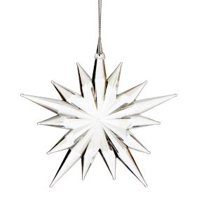 Iridescent effect Snowflake Plastic Hanging decoration