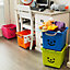 Iris Children's smiley Orange 30.6L Plastic Stackable Storage box