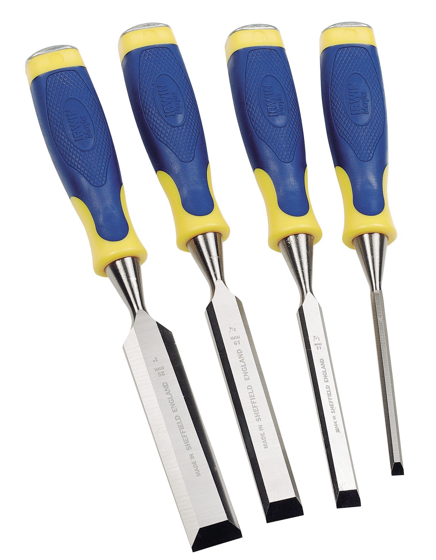 Irwin 4 Piece Chisel set DIY at B&Q