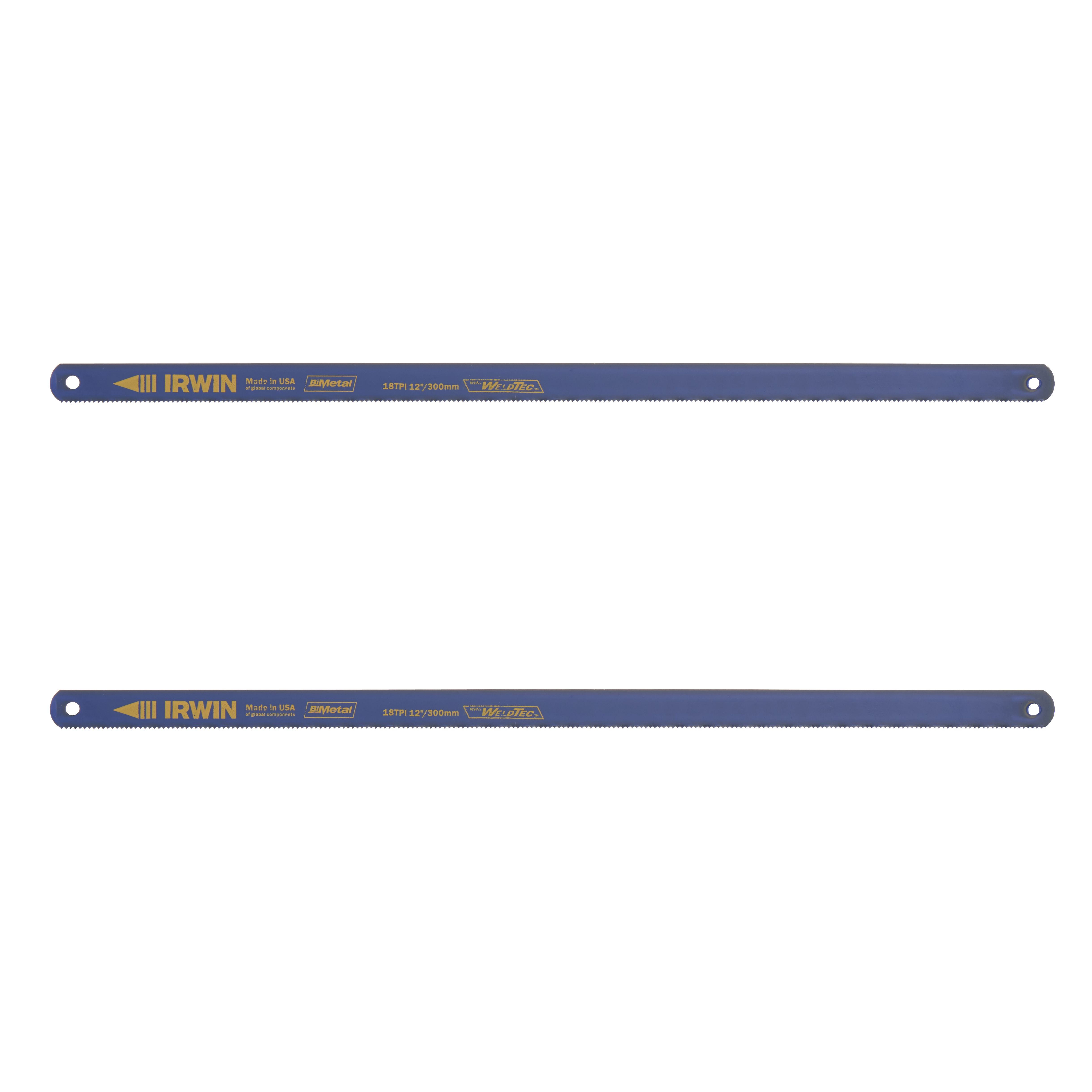 Irwin Carbon steel Hacksaw blade 18 TPI (L)300mm, Pack of 2