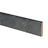 IT Kitchens Basalt slate Grey Slate effect Laminate Upstand (L)3050mm