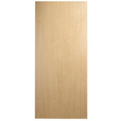 IT Kitchens Birch Veneer Shaker Birch effect Mid height End panel (H ...