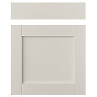IT Kitchens Brookfield Mussel Drawerline door & drawer front, (W)600mm (H)715mm (T)18mm