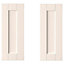 IT Kitchens Brookfield Textured Ivory Style Shaker Base corner Cabinet door (H)720mm (T)18mm, Set of 2