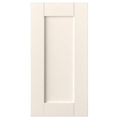 IT Kitchens Brookfield Textured Ivory Style Shaker Ivory Standard Cabinet door (W)400mm (H)715mm (T)18mm