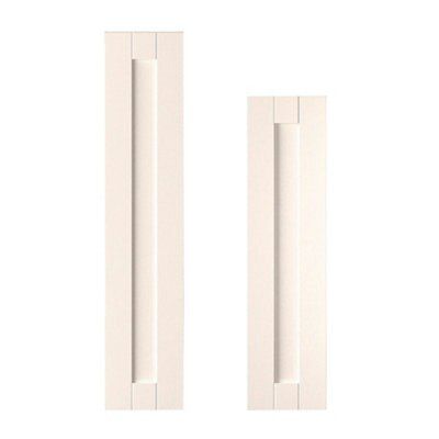 IT Kitchens Brookfield Textured Ivory Style Shaker Tall Cabinet door (W)300mm (H)2092mm (T)18mm, Set of 2