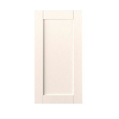 IT Kitchens Brookfield Textured Ivory Style Shaker Tall Cabinet door (W ...