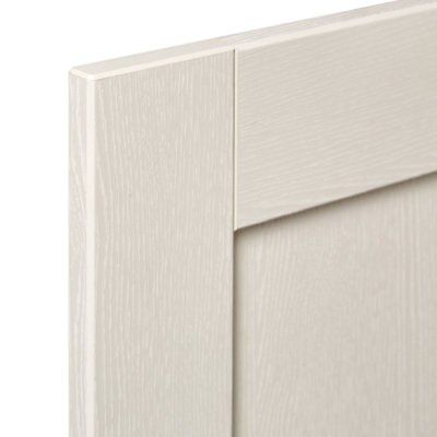 IT Kitchens Brookfield Textured Ivory Style Shaker Tall Cabinet door (W)600mm (H)1377mm (T)18mm