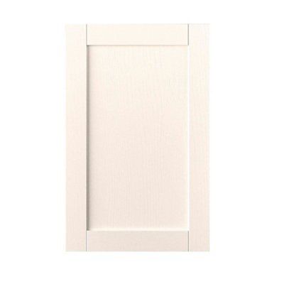 IT Kitchens Brookfield Textured Ivory Style Shaker Tall Cabinet door (W ...
