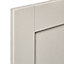 IT Kitchens Brookfield Textured Mussel Style Shaker Fridge/Freezer Cabinet door (W)600mm (H)1197mm (T)18mm