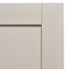 IT Kitchens Brookfield Textured Mussel Style Shaker Fridge/Freezer Cabinet door (W)600mm (H)1377mm (T)18mm