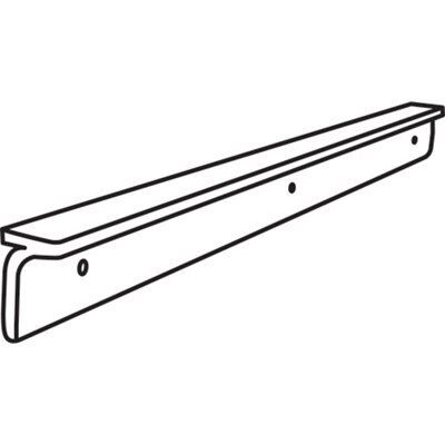 IT Kitchens Butcher's Block Cherry effect Natural Aluminium Worktop corner joint (H)40mm