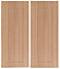 IT Kitchens Chilton Beech Effect Wall corner Cabinet door (W)250mm (H)715mm (T)18mm, Set of 2