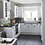 IT Kitchens Chilton Gloss White Style Glazed Cabinet door (W)300mm (H)715mm (T)18mm