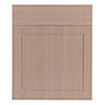 IT Kitchens Chilton Matt beech effect Drawerline door & drawer front (H)715mm (T)18mm