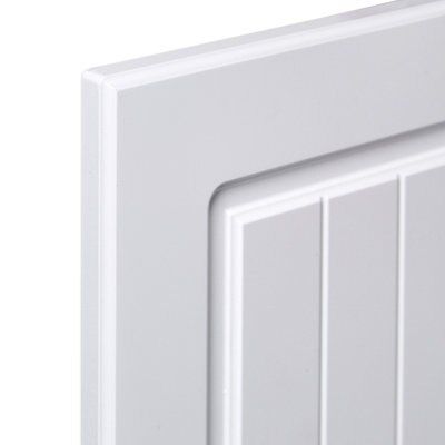 IT Kitchens Chilton White Country Style Standard Cabinet door (W)500mm (H)715mm (T)18mm