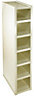 IT Kitchens Cream Style Classic Framed Cream Wine rack, (H)720mm (W)150mm