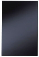IT Kitchens Gloss Black Slab Clad on base panel (H)900mm (W)591mm
