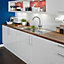 IT Kitchens Gloss White Slab Clad on wall panel (H)790mm (W)385mm