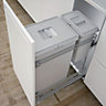IT Kitchens Grey Integrated Pull-out bin, - 30L