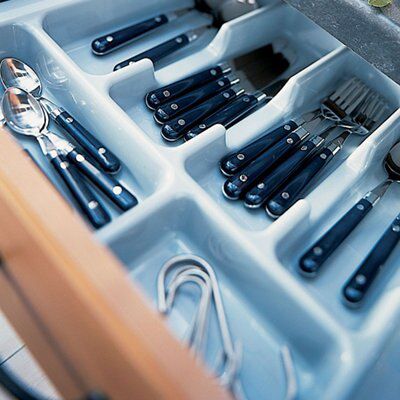 IT Kitchens Grey Plastic Utensil tray, (H)50mm (W)233mm
