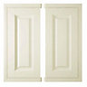 IT Kitchens Holywell Cream Style Classic Framed Base corner Cabinet door (W)925mm (H)720mm (T)19mm, Set of 2