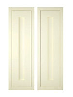 IT Kitchens Holywell Ivory Style Framed Cabinet door (W)300mm (H)1920mm (T)19mm, Set of 2