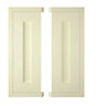 IT Kitchens Holywell Ivory Style Framed Wall corner Cabinet door (W)250mm, Set of 2