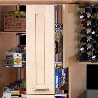 IT Kitchens Larder system Silver Soft close Storage system DIY