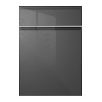 IT Kitchens Marletti Gloss anthracite Door & drawer, (W)500mm (H)577mm (T)19mm