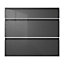 IT Kitchens Marletti Gloss anthracite Drawer front (W)800mm, Pack of 3
