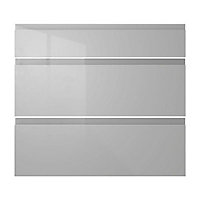 IT Kitchens Marletti Gloss Dove Grey Drawer front (W)800mm