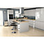 IT Kitchens Marletti Gloss dove grey Drawerline door & drawer front, (W)300mm (H)715mm (T)19mm