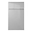 IT Kitchens Marletti Gloss dove grey Drawerline door & drawer front, (W)400mm (H)715mm (T)19mm