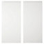 IT Kitchens Marletti Gloss White Base corner Cabinet door (W)925mm (H)720mm (T)19mm, Set of 2