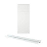IT Kitchens Marletti Gloss white Drawerline door & drawer front, (W)335mm (T)18mm