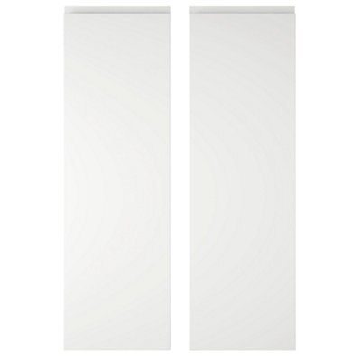 IT Kitchens Marletti Gloss White Larder Cabinet door (W)300mm (H)1912mm (T)19mm, Set of 2