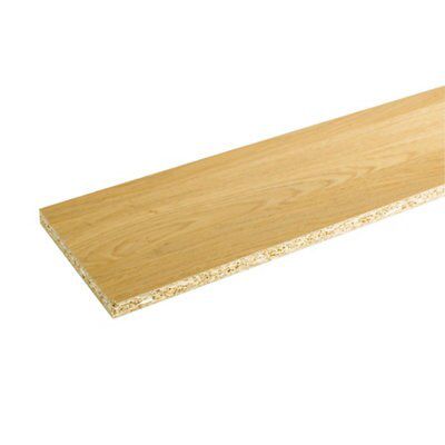 IT Kitchens Natural Oak effect Straight Plinth L 2440mm