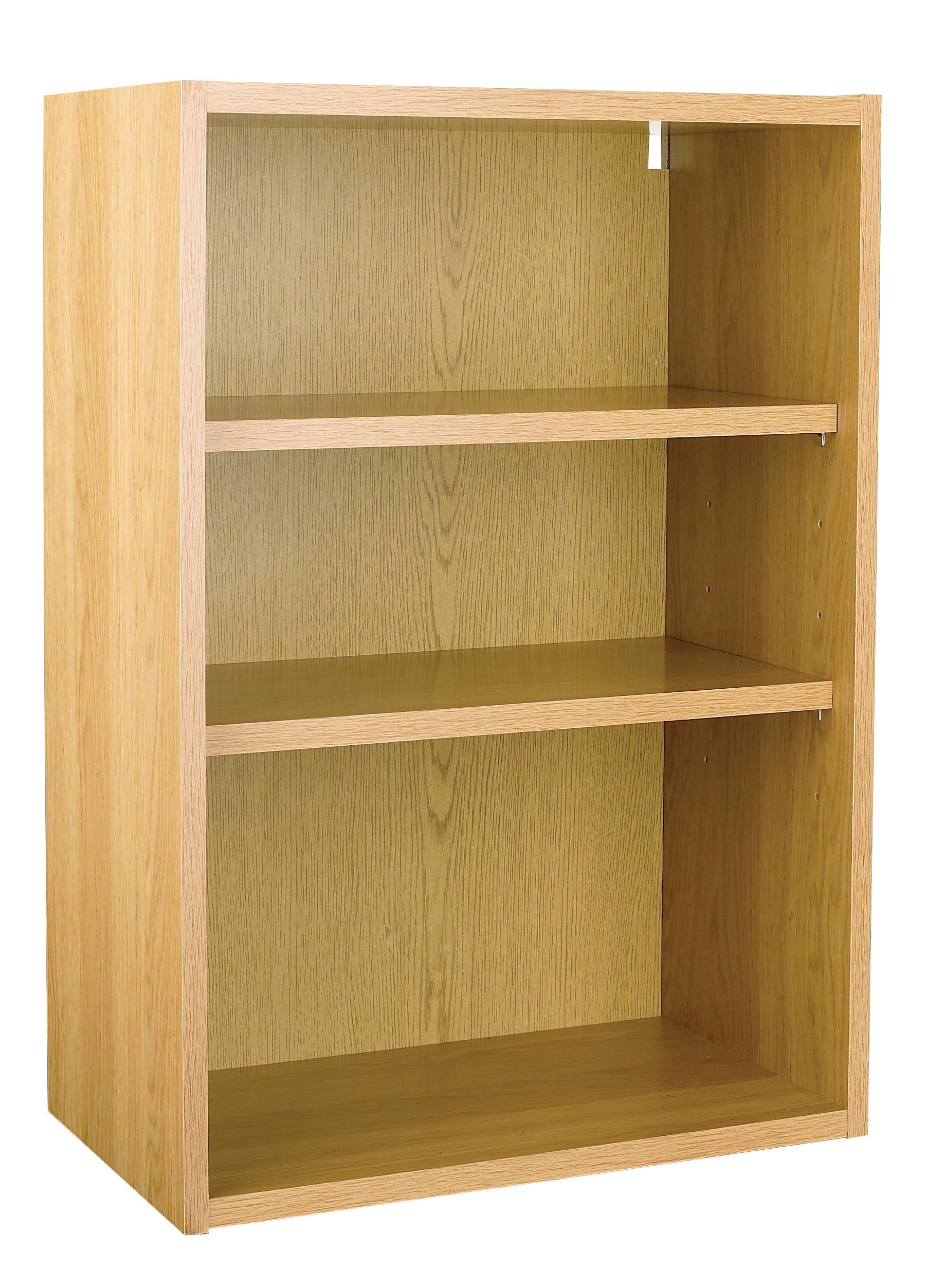 It Kitchens Oak Effect Open Wall Unit W 500mm Diy At B Q