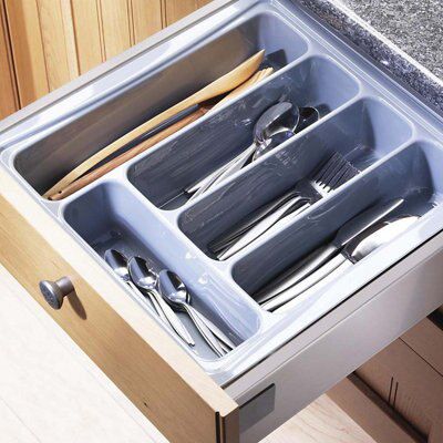 IT Kitchens Plastic Utensil tray, (H)90mm (W)405mm