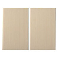 IT Kitchens Sandford Maple Effect Modern Cabinet door (W)600mm (H)1912mm (T)18mm, Set of 2